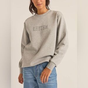 Rhythm Heather Gray Crewneck